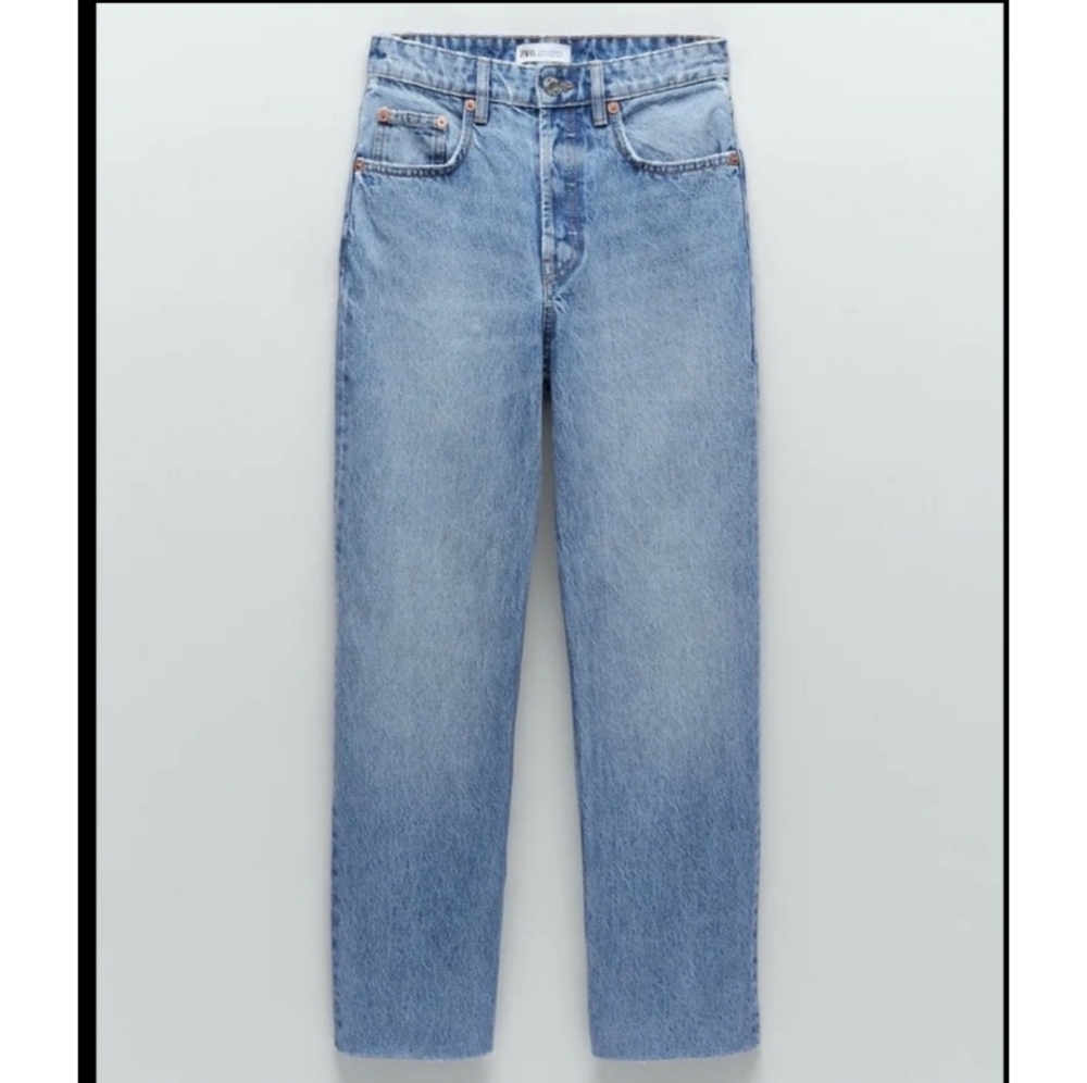 Zara Hi Rise Straight Jeans 10 NWT